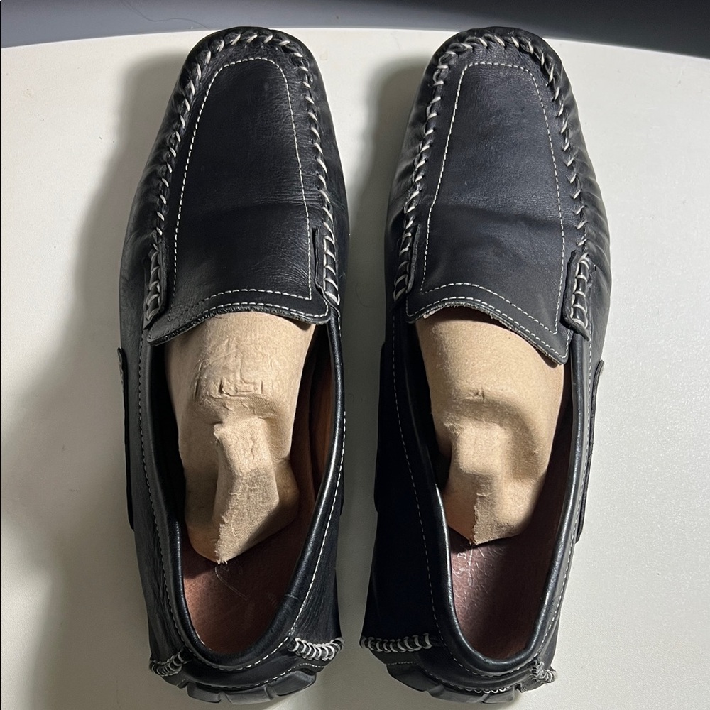 Men’s Bacco Bucci Black Studio Loafers Sz 10.5